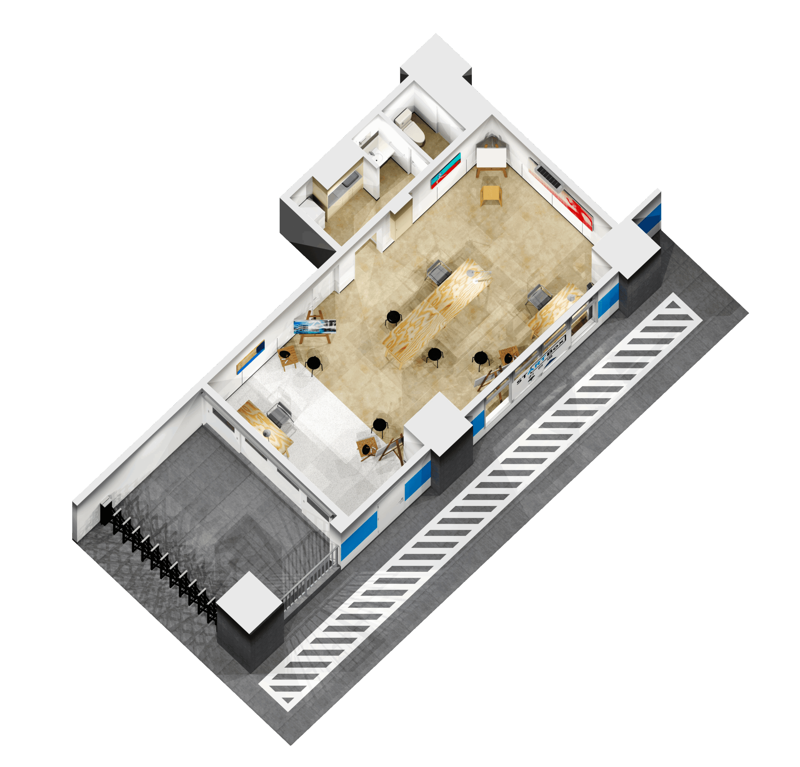 STARTBox お台場 平面図をみる